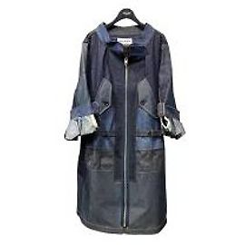 *JUNYA WATANABE COMME des Garcons 21SS-Patchwork-Denimmantel Indigo Andere