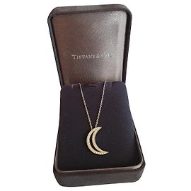 Tiffany & Co lua de platina pt950 e diamantes Prata