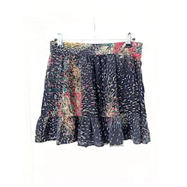 Bel Air-Short silk skirt-Black,Multiple colors