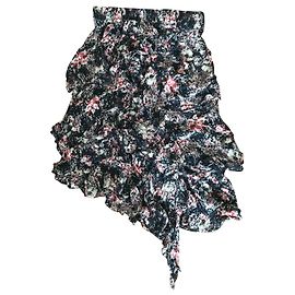 Isabel Marant Etoile Jupe Jeezon Noir Rouge Multicolore