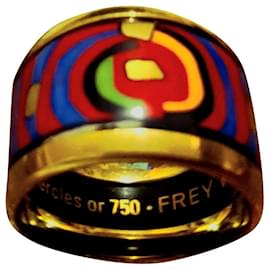 Frey Wille-Frey Wille Ring im Stil von Hèrmes-Mehrfarben