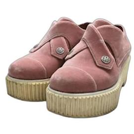 Chanel-** CHANEL Shoes / G28906x05090 / 37 / PNK / Pink / Velour-Pink