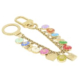 Louis Vuitton-LOUIS VUITTON Porte Clés Chaine Pastilles Bag Charm Multicolore LV Auth am615g-Multicolore,Autre