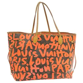 Louis Vuitton-LOUIS VUITTON Monogram Graffiti Neverfull GM Tote Bag M93702 LV Auth am639g-Monogramme