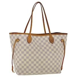Louis Vuitton-LOUIS VUITTON Damier Azur Neverfull MM Tote Bag N41605 LV Auth am2755g-Other