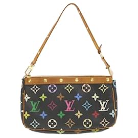 Louis Vuitton-LOUIS VUITTON Pochette Accessori Pochette Multicolor Nero M92648 LV Auth em340g-Nero