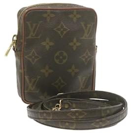 Louis Vuitton-LOUIS VUITTON Monogram Mini Poche Umhängetasche No.202 LV Auth am661G-Monogramm