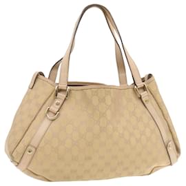 Gucci-GUCCI GG Canvas Shoulder Bag Nylon Pink Gold Auth am427g-Pink,Golden