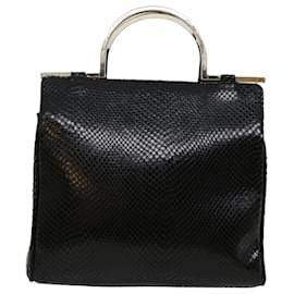Gianni Versace-Gianni Versace Hand Bag Black Auth am2636g-Black