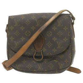 LOUIS VUITTON Monogram Saint Cloud GM bolsa de ombro M51242 LV Auth am749g Monograma