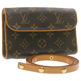 Louis Vuitton-LOUIS VUITTON Monogram Pochette Florentine Cintura Bolsa M51855 LV Auth am975g-Monograma