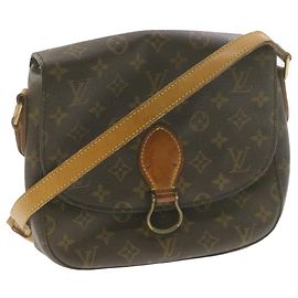 LOUIS VUITTON Monogram Saint Cloud GM bolsa de ombro M51242 LV Auth am978g Monograma