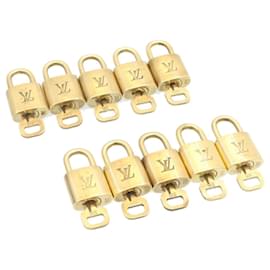 Louis Vuitton-Louis Vuitton padlock 10set Padlock Gold Tone LV Auth am837g-Other