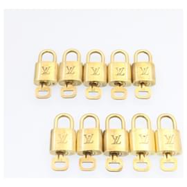 Louis Vuitton-Louis Vuitton padlock 10set Padlock Gold Tone LV Auth am837g-Other