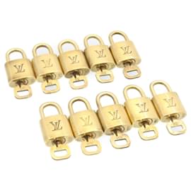 Louis Vuitton-Louis Vuitton padlock 10set Padlock Gold Tone LV Auth am838g-Other
