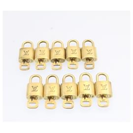 Louis Vuitton-Louis Vuitton padlock 10set Padlock Gold Tone LV Auth am838g-Other