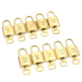 Louis Vuitton-Louis Vuitton padlock 10set Padlock Gold Tone LV Auth am839g-Other