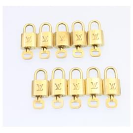 Louis Vuitton-Louis Vuitton padlock 10set Padlock Gold Tone LV Auth am839g-Other