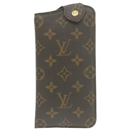 Louis Vuitton-LOUIS VUITTON Monogram Etui A Lunettes MM Estuche para gafas M66544 Autenticación LV874sol-Monograma