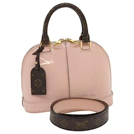 Louis Vuitton-LOUIS VUITTON Vernis Alma BB Hand Bag 2way Pink M51925 LV Auth 31191a-Pink