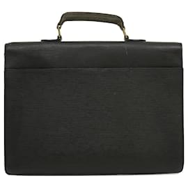 Louis Vuitton-LOUIS VUITTON Epi Serviette Ambassador Business Bag Noir M54412 LV Auth am2600g-Noir
