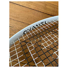 Chanel-Racchetta da tennis Chanel-Nero,Bianco