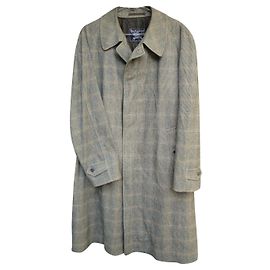Tamaño de abrigo de tweed Burberry Vintage 51 Gris