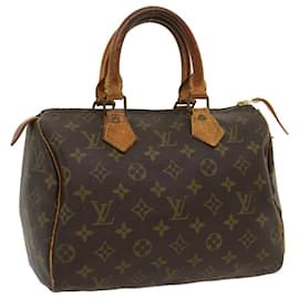 Louis Vuitton-Louis Vuitton Monogram Speedy 25 Hand Bag M41528 LV Auth hs981-Other