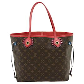 Louis Vuitton-LOUIS VUITTON Monogram Totem Neverfull MM Tote Bag M41663 LV Auth rt022a-Other
