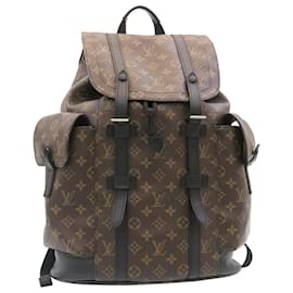 Louis Vuitton-LOUIS VUITTON Monogram Macassar Christopher PM Backpack M43735 LV Auth rz083a-Other