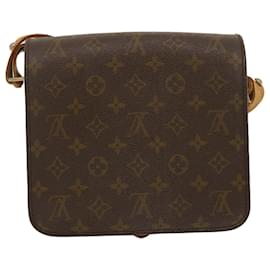 Louis Vuitton-LOUIS VUITTON Monogram Cartouchiere MM Shoulder Bag M51253 LV Auth rz283-Monogram
