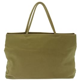 Prada-PRADA Hand Bag Nylon Khaki Auth yt737-Khaki