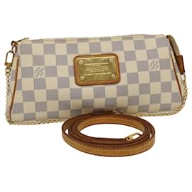Louis Vuitton-Louis Vuitton Damier Azur Eva 2Way Shoulder Hand Pouch N55214 LV Auth rz354a-Other