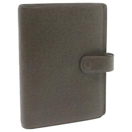 Louis Vuitton-LOUIS VUITTON Taiga Agenda MM Day Planner Cover Grizzly R20432 LV Auth th1266-Other