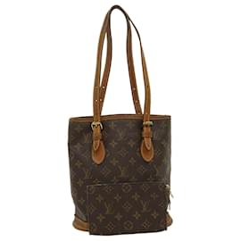 Louis Vuitton-LOUIS VUITTON Monogram Bucket PM Shoulder Bag M42238 LV Auth pt1619-Other