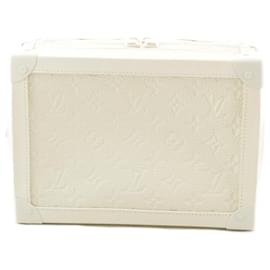 Louis Vuitton-LOUIS VUITTON Virgil Abloh Shoulder Bag Soft Trunk Box White M53254 Auth ak104a-White