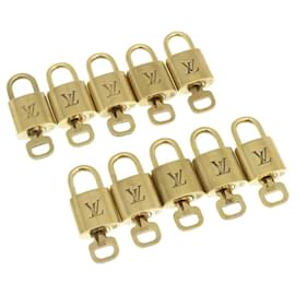 Louis Vuitton-Louis Vuitton padlock 10set Gold Tone LV Auth nh495-Other