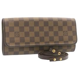 Louis Vuitton-LOUIS VUITTON Damier Ebene Pochette Twin GM Shoulder Bag N51851 LV Aut 24679alla-Altro