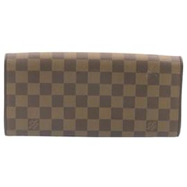Louis Vuitton-LOUIS VUITTON Damier Ebene Pochette Twin GM Shoulder Bag N51851 LV Aut 24679alla-Altro