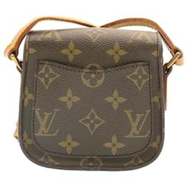 Louis Vuitton-LOUIS VUITTON Monograma Bebe Saint Cloud bolsa de ombro M51245 LVAuth 21381NO-Monograma
