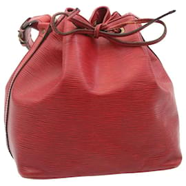 Louis Vuitton-Bolsa de ombro LOUIS VUITTON Epi Petit Noe vermelha M44107 Autenticação LV003-Vermelho
