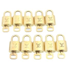 Louis Vuitton-Louis Vuitton padlock 10Set Gold Tone LV Auth 28846-Other