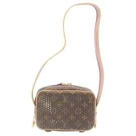 Louis Vuitton-LOUIS VUITTON Monogram Perfo Mini Trocadero Shoulder Bag M95175 LV Auth 28917a-Fuschia