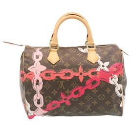 Louis Vuitton-LOUIS VUITTON Monogram Bay Speedy 30 Hand Bag Chain print M41989 LV Auth 28943a-Other