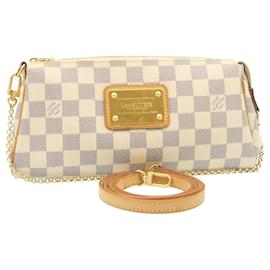 Louis Vuitton-Louis Vuitton Damier Azur Eva 2Way Shoulder Hand Pouch N55214 LV Auth 28960a-Other