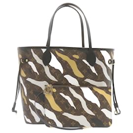 Louis Vuitton-LOUIS VUITTONLOL Monogram Camouflage Neverfull MM Tote Bag M45201 autenticación 29024EN-Monograma