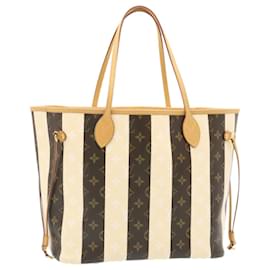 Louis Vuitton-LOUIS VUITTON Monogram Rayure Neverfull MM Tote Bag M40560 LV Auth 29081a-Other
