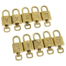 Louis Vuitton-Louis Vuitton padlock 10set Gold Tone LV Auth jk1747-Other