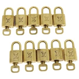 Louis Vuitton-Louis Vuitton padlock 10set Gold Tone LV Auth jk1747-Other