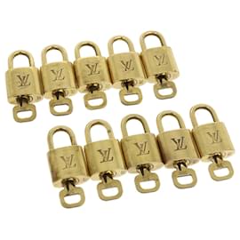 Louis Vuitton-Louis Vuitton padlock 10set Gold Tone LV Auth jk1811-Other